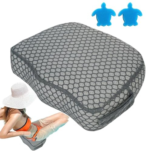 Wscwl Hot Tub Booster Seat - Adult Booster Seat for Spa Hot Tub | 3D Air Mesh Pad Quick Sink Without Float Accessories for Elderly Men Pregnant Women Teens Sitting