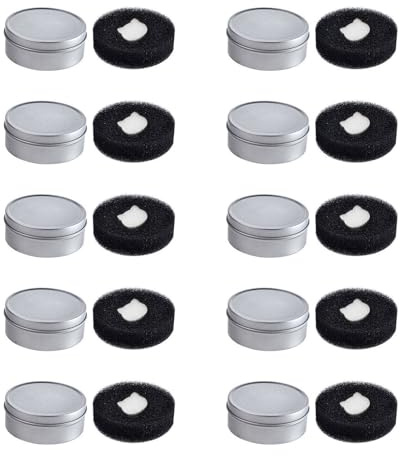 Práctica esponja limpiadora de brochas de maquillaje, 10 piezas, sin agua, limpieza instantánea, portátil, para mujeres, práctica esponja de limpieza de maquillaje