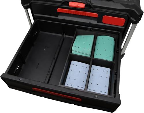 Compatible with MILWAUKEE Packout - 3D Printed PLA+ Insert for Sandpaper 133×80 mm rectangle | Organiser for 2 & 3 Drawer Packout - Ready Delivered & Perfect Fit (Sandpaper rectangle)