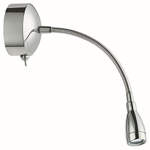 Moderne LED Bilderleuchte Wandleuchte in Chrom bis zu 0,48 Watt 230V aus Metall & kaltweißes Licht Schlafzimmer Wohnzimmer Esszimmer Lampen Leuchte Beleuchtung