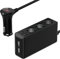 12V/24V Multipuerto Adaptador de Encendedor de Cigarrillos de Coche : 120W 3 Tomas Cargador de Coche Distribuidor Toma de Mechero con Interruptor y Voltímetro LED para iPhone, Cámara, GPS