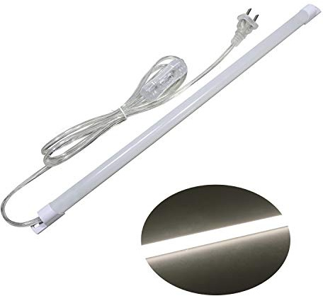 STBTECH 110V Under Cabinet Lights,17inch LED Under Counter Lighting with 6foot Plug Cable,Reading Desk Lamp for Kitchen/Shelf (Naturally White 4000K)