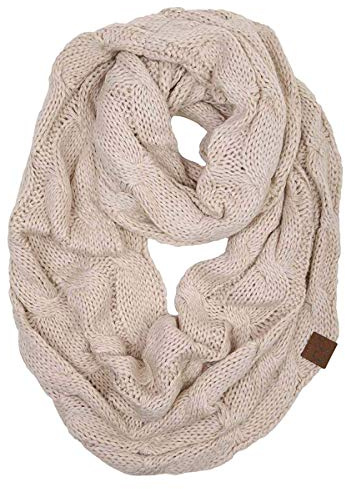 Yixda Damen Schals Herbst Winter Warm Loop Schlauchschal Strickschal
