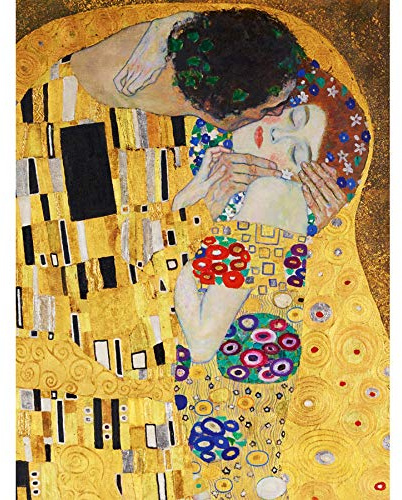 Wee Blue Coo Klimt Der Kuss Kunstplakat Ungerahmter Druck 30x40 cm