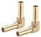 sourcing map 2 Piezas Conector Manguera de Lengüeta de Latón, 6mm Codo de Latón de 90 Grados, 90 Grados Codo Espiga para Manguera