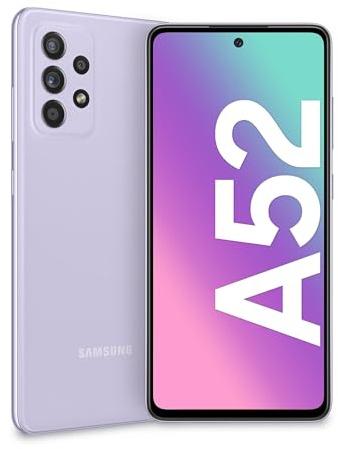 Samsung Galaxy A52 - Smartphone 128GB, 6GB RAM, Dual Sim, Lavender