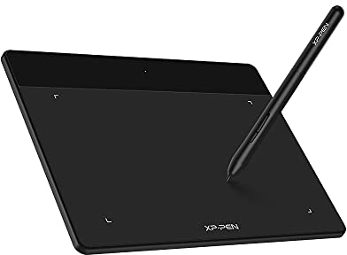 XP-Pen Deco Fun S Tablette Graphique à Stylet Passif 8192 Niveaux avec Inclinaison à 60° Tablette à Dessin 6x4 Pouces pour Déssiner Apprendre à Distance ou Jouer OSU - Noir Classique