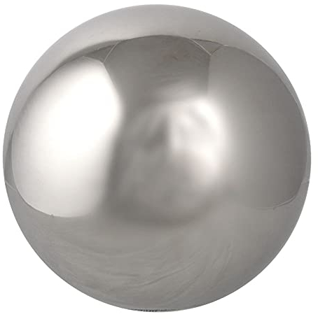 Rivanto® Garten Deko Rosenkugel Ø25 cm Edelstahl Kugel Größe XL für Garten & Teich, hochglänzend, Hexenkugel für Balkon, Terrasse, Beet