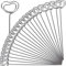 LATRAT 30PCS Porte Photo Mémo Carte Pince Coeur en Métal Porte-Cartes de Table Support Porte Photo pour Décor de Gâteau de Mariage, coeur