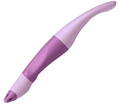 STABILO - Ergonomischer Tintenroller für Rechtshänder - EASYoriginal Pastel in Schimmer von Lila - blau (löschbar) - inkl. Patrone