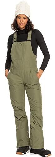 Roxy Women's Ridout Snow Bib with DryFlight Technology (X-Large, ERJTP03203, Deep Lichen Green (TPC0))