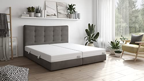 Traumnacht Basic 2 in 1 Duo - orthopädische 7- Zonen Kaltschaummatratze, Härtegrad 2 und 3, Öko-Tex zertifiziert, 90 x 210 cm, Höhe 15 cm, produziert nach deutschem Qualitätsstandard