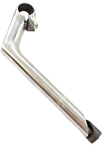 Harilla Lenkervorbau Schwanenhalsform 25,4 mm Klemmlenker 22, Rahmen Fahrradzubehör Aluminiumlegierung für BMX-Fahrräder Gasbetriebene Fahrräder, Silber