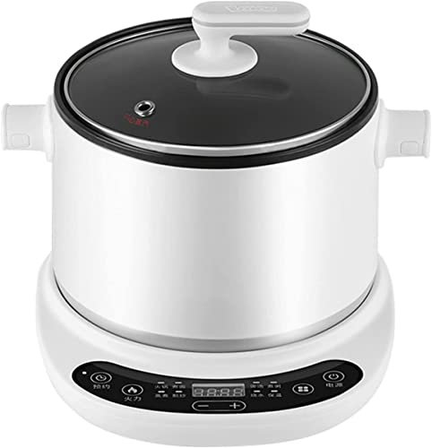 Padella Elettrica Multifunzione Cuociriso Per Noodles In Pentola Calda Mini Padella Riscaldante Da 1,8 L Per Cottura Fritta Con Coperchio Antiaderente Per Dormitorio, Bianco