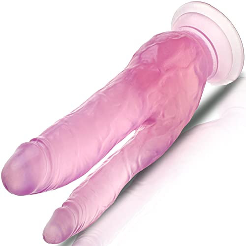 Dildo mit saugnapf 20,5cm Double dildo weich ⌀2,3-3,5cm Double peneration Analdildos Diloschwanz für frauen Doppel dildo Frauen sex sexspielzeug Doppeldilos für paare weich Sexspielzeug frau D26-6