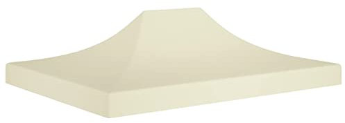 ARKEM Partyzelt-Dach 4x3 m Creme 270 g/m²Trampolin Dach Dach FüR Pavillon 4x3 Wasserdicht