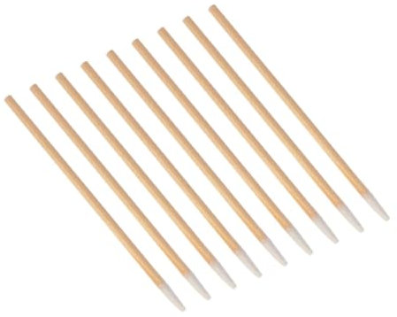 VINTORKY 100pezzi Cotton Swab Punta Singola in Legno Bastoncini Cotone Per Microblading Pulizia Unghie e Trucco Professionale Uso Salone e Casa