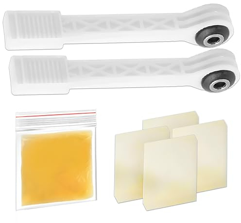 Reparatursatz 2 Stück Stoßdämpfer Waschmaschine 150 mm Ø 8 mm 90N mit 4 Dichtungen und Schmierfett mit dem Originalcode 00673541 00742719 für Bosch für Siemens - Garantie 5 Jahre - ONIX TECH