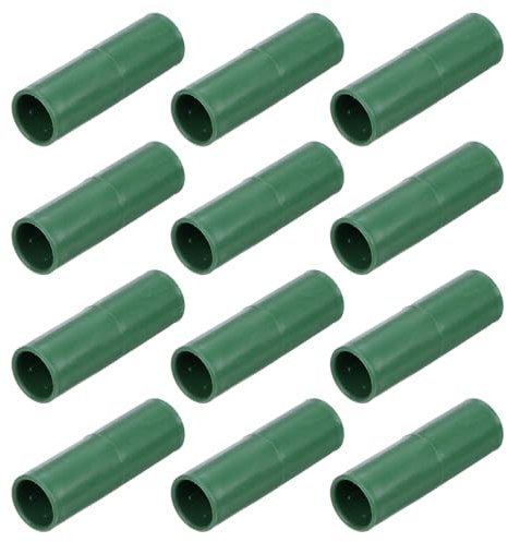 M METERXITY 12pz 16mm Connettori per Costruzione Telaio Serra, Raccordo per Tubo per Pergola/Vela Parasole/Giardinaggio Pali Piante, Accessori per Serre [Verde]