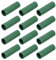 M METERXITY 12 Stück 16mm Gewächshausrahmen-Verbindungsstücke, Kupplungsrohrverschraubung für Weinlaube/Sonnenschutzschuppen/Gartenpflöcke, Gewächshauszubehör [Grün]