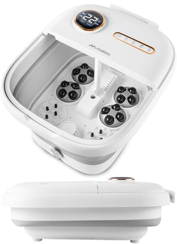 MalTec Fußmassagegerät Wasser Fußsprudelbad Hydromassagegerät faltbar PRO-Hydro500WS Weiss