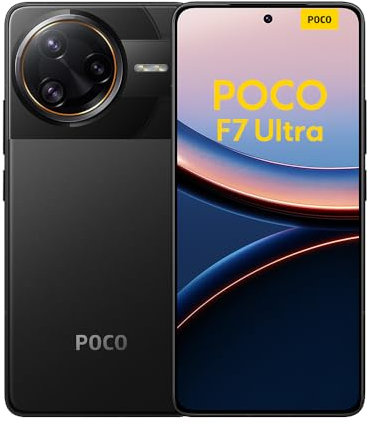 Xiaomi POCO F7 Ultra Smartphone, 16+512, Black, 5300mAh battery, 120W HyperCharge, HyperAI(No power adapter included)