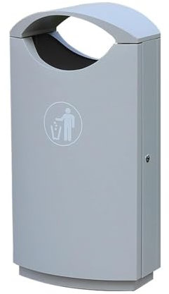 Papelera de Reciclaje para Exteriores, Papelera de Acero Inoxidable, Papelera clasificada Simple para Interiores y Exteriores, Papelera Comercial Duradera y de Moda, Papelera de al