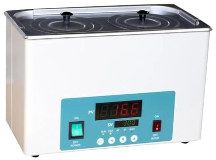 Riscaldatore termostatico per bagno d'acqua, Forniture di laboratorio Stretching Camera interna 2 fori termostato digitale riscaldamento Bagno d'acqua (schermo LED)