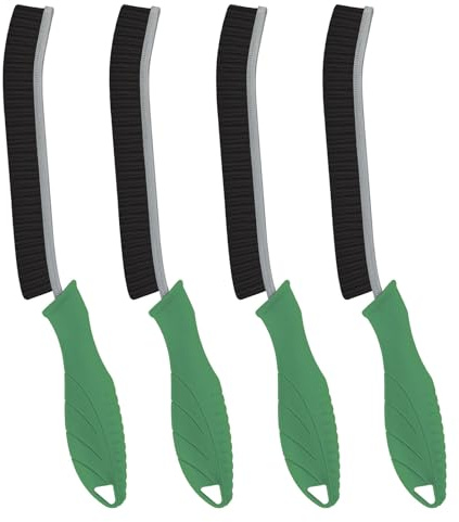 TQRR Cepillo para Limpiar Juntas- 4 Piezas Duras Cepillo Limpieza Hogar, Multifuncional Cepillo Grietas para Cocinas Inodoro Ventana Azulejos Bordes (4, Verde)