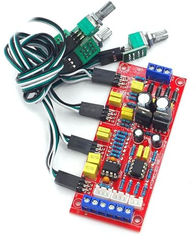 Double NE5532 Chip-Tonboard-Vorverstärker mit stufenloser Höhen- und Mitteltöner-Einstellung