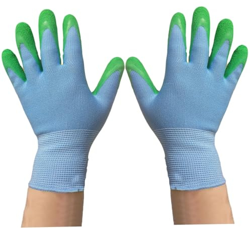 HoveeLuty Gants Anti-morsures pour Enfants de 6 à 12 Ans Gants de Manipulation d'animaux en Latex 7, 5 Pouces pour lézards, perroquets et Plus Jardinage protecteurs Anti-morsures pour rosiers, c