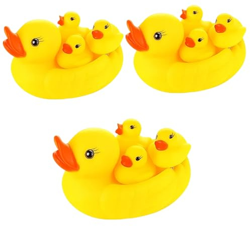 12Pcs Rubber Ducks, Rubber Ducks Multipack, Bath Ducks for Toddlers and Babies, Fun Time Bath Toys, Plastic Ducks for Bathtub and Pool Play, Sensory Development Toys for 6+ Months