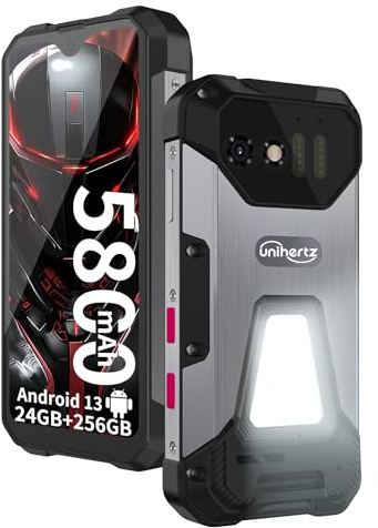 8849PRO Tank Mini, 4.3 pulgadas Android 13 Smartphone resistente desbloqueado, teléfonos móviles 4G impermeables con luz de camping, 24 GB de RAM + 256 GB de ROM, 5800 mAh/GPS/OTG (solo compatible con