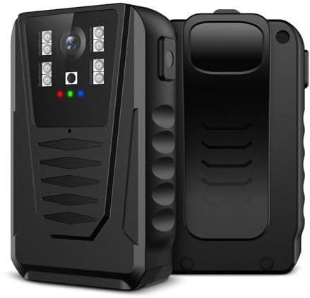 Kroppskamera, Mini Body Camera 1080P HD IP65 Kroppsmonterad kamera Liten Bärbar Vattentät Night Vision Säkerhetsficka Police Body Cam(4K＋WIFI＋GPS)