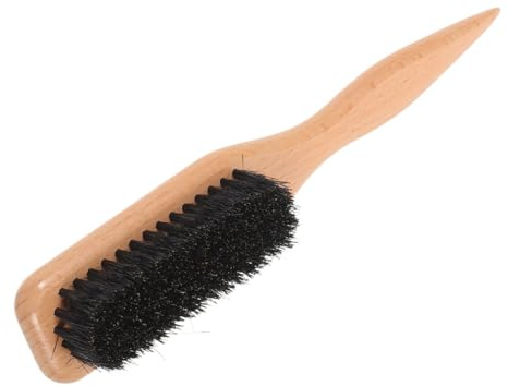 FRCOLOR Bartbürste Aus Pferdehaar Mit Abgestuften Griff Für Bartreinigung Und Gesichtshaare Ergonomisch Für Männer Kompakt Für Reisen Sanfte Borsten Für Pflege