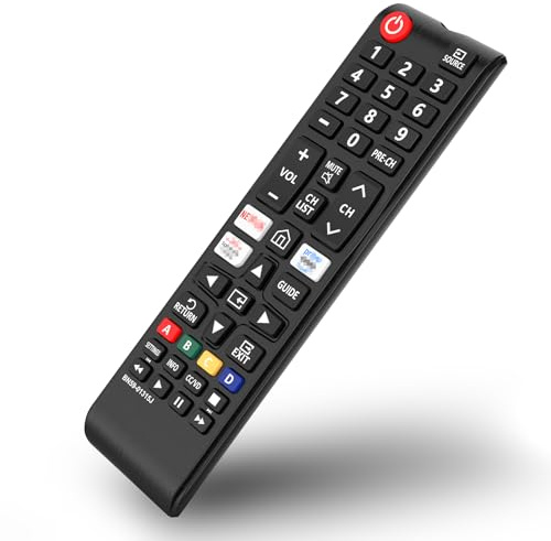 Mugust Universal Mando a Distancia para Samsung Smart TV,para Todos los Original Samsung TV AA59-00741A AA59-00786A AA59-00602A BN59-01175N BN59-01199F(Sin Batería)