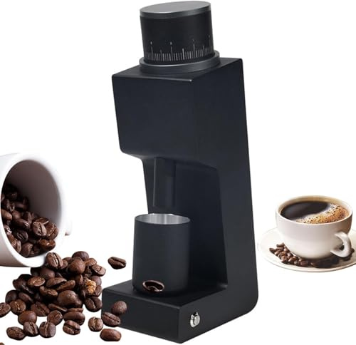 Moulin à café électrique avec fraise conique et réglage en continu pour expresso, cafetière à piston et infusion à froid