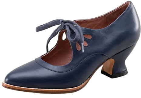 Generisch 2026 zapatos de tacón alto hueco con cordones de talla grande para mujer