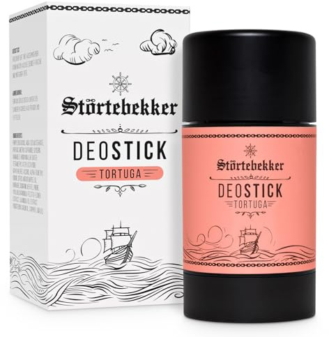 Störtebekker Tortuga Déodorant en stick rafraîchissant pour homme Parfum frais longue durée Idée cadeau pour homme Fabriqué en Allemagne 75 g