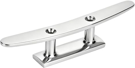 Mimdixy Tracker Boat Cleat, 4/5/6/8 Inch Open Base Boat Cleat, Dock Cleats 316 Stainless Steel Marine Accessories for Boat Docks, Decks,Kayaks,Marine