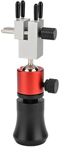 Bonbela Mini Morsa, Morsa da Banco Portatile Regolabile in Lega di Alluminio con Piattaforma Girevole a 360 Gradi, per Modellismo, Pittura, Artigianato, Riparazione