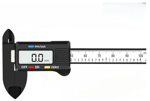 100/150 mm digital skjutmått Vernier-skjutmått mätverktyg for snickeriverktyg med kolfiberurtavla och elektronisk linjal(Digital Black 100mm)
