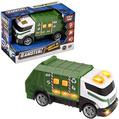 Team Sterz 1416561 Kleiner Licht- und Geräuschmüllwagen