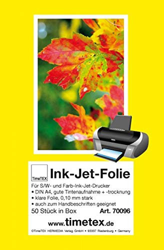 TimeTEX-Ink-Jet-Folie A4 (Tintenstrahl), Box 50 Stck.