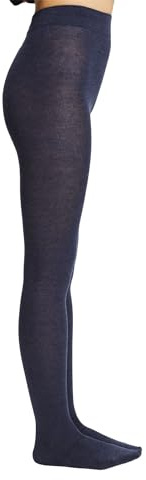 ESPRIT Med ull: strumpbyxor i melerat utseende, Blå (Navy Melange 6127), 40/42