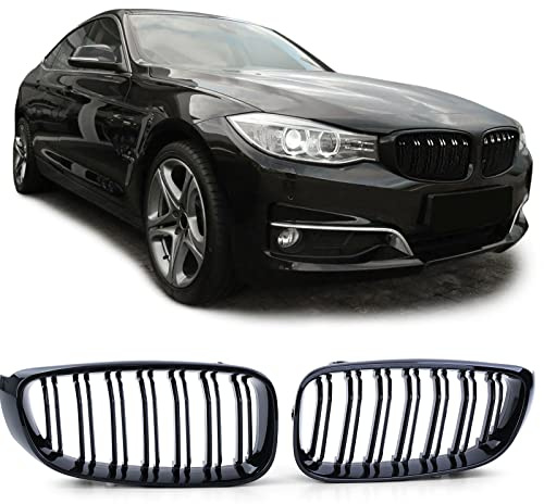 Doppelsteg Kühlergrill Performance Schwarz Glanz für 3er BMW GT F34 2013-2016