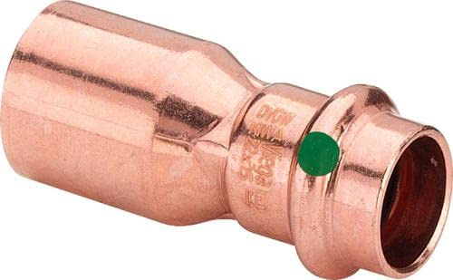 Profipress Reduzierstück 28 x 22 mm Pressfitting, Kupfer, DVGW, SC-Contur (V-Kontur), für Trinkwasser & Heizung