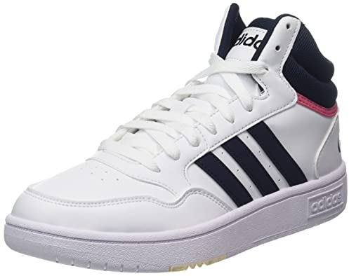 adidas Damen Hoops 3.0 Mid Classic Shoes, Cloud White / Legend Ink / Cloud White, 38 EU