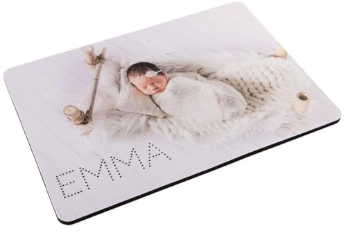 Grand Tapis de Souris personnalisé Photo – Tapis Souris Rectangle Personnalisable Photo de 27x19 cm