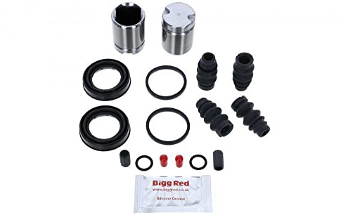 Bigg Red - Brake Caliper Piston Seal Repair Kit - Fits EPB Electric Parking Brake 268mm Brake Discs BOSCH Single 38mm dia Piston Brake Calipers - Compatible with,